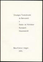 Országos tanácsokozás és bemutató a fehér- és vörösbor korszerű készítéséről. Bács-Kiskun megye, 1975. Kiadói papírkötés, jó állapotban.