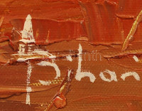 Bihari Ágnes: Velence. Olaj, vászon, jelzett, újszerű keretben, 50×70 cm