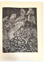 Dante Alighieri: La Divina Commedia. Kolozsvár, 1976, Dacia. Gy. Szabó Béla 20 db fametszetével illusztrált kiadvány. Kiadói papírkötésben, magyar, olasz, román és német nyelven, 43x33 cm,