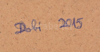 Dobi 2015 jelzéssel (hátoldalán): Paripa. Olaj, karton, fa keretben, 39,5x49,5 cm