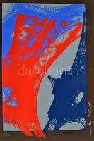 Hervé, Rodolf (1957-2000): Eiffel-torony. Szitanyomat, papír, jelzett, számozott (31/40), ca. 34,5x21 cm.