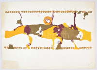 Jakovits jelzéssel: Szimbólumok (kétoldalas mű). Vegyes technika, papír, 61x86 cm