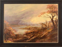 Nagy Hedvig (1960-): Elvonult a vihar. Olaj, farost, jelzett, keretben, 50×70 cm