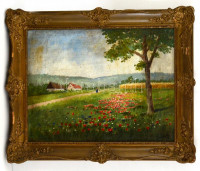 Neogrády jelzéssel:Hazafelé. Olaj, vászon, keretben, 34×44 cm