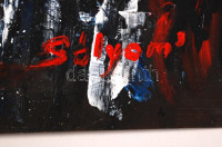 Sólyom jelzéssel: Szabadságszobor. Olaj, farost, 69×50 cm