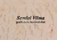 Somlai Vilma (1938-2007): Szénaboglya. Akvarell, papír, hátoldalán  bélyegzővel jelzett, enyhén gyűrött, 29,5×41,5 cm