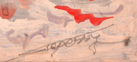 Szepessy jelzéssel: Virágcsendélet. Tempera, karton, keretben, 70×50 cm