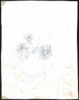 Olvashatatlan jelzéssel: Napraforgók. Akvarell, papír, 35×27 cm