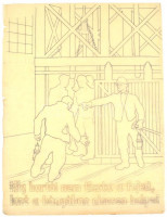 Jelzés nélkül, feltehetően Börtsök László (?-?) reklámgrafikus: 3 db plakátterv, 1930-40 körül. 'Baleset ellen védekezz!', 'Míg bortól nem tiszta a fejed, lent a bányában nincsen helyed', 'Kőpor ellen használd a légzésvédőt'.