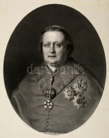 1854 Raffaele Cardinal Fornari (1787-1854) olasz bíboros nagyméretű kőnyomatos portréja. Lafosse kőrajz. / 1854 Cardinal Raffaele Fornari Italian cardinal. Large lithographic image. Made by Lafosse  Page size: 33x44 cm