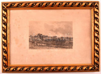 cca 1890 Kondás, acélmetszet, papír, jelzett (Theodor Alphons), Poettenkofen festménye után, foltos, kis sérüléssel, fa keretben, 12,5×17 cm