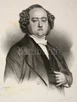 1853  Henri, marquis de La Rochejaquelein (1805-1867) francia katona, politikus nagyméretű kőnyomatos portréja. Maurin litográfiája / 1853  Henri, marquis de La Rochejaquelein (1805-1867) French politican, army leader large lithographic