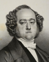 1853  Henri, marquis de La Rochejaquelein (1805-1867) francia katona, politikus nagyméretű kőnyomatos portréja. Maurin litográfiája / 1853  Henri, marquis de La Rochejaquelein (1805-1867) French politican, army leader large lithographic