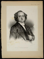 1853  Henri, marquis de La Rochejaquelein (1805-1867) francia katona, politikus nagyméretű kőnyomatos portréja. Maurin litográfiája / 1853  Henri, marquis de La Rochejaquelein (1805-1867) French politican, army leader large lithographic