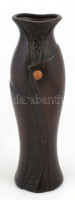 Retró kerámia váza, jelzés nélkül, kopásnyomokkal, m: 30 cm
