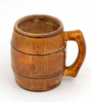 Gránit sörös korsó, jelzett, hajszálrepedéssel, m: 10 cm