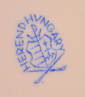 Herendi Rothschild mintás kínáló. Kézzel festett, jelzett, hibátlan. m:5,5 cm