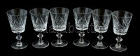 6 darabos kristály borospohár készlet. Hibátlanok 14 cm
