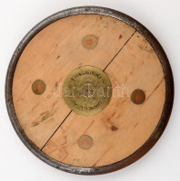 1952 Helsinki olimpián használt diszkosz. Feltehetően Klics Ferenc, ötödik helyet szerző diszkoszvetőé volt.  Finland Sportarticles Co. Helsinki. / 1952 Helsinki Olympic Games. Orginal discus probably used by Hungarian athlete Ferenc Klics,