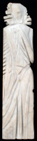 Árvai Ferenc (1935-2004): Női figura. Faragott márvány, jelzés nélkül, talapzat nélkül, sérült, m:40 cm