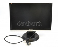 View Sonic LCD monitor 19'-os, betápkábellel, működik