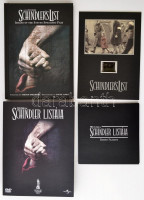 Schindler Listája DVD box set, limitált kiadás, 2 lemezes különleges DVD kiadás, extrákkal,extrákkal kiegészítve, Schindler's List - David James fotóművész képei, Stephen Spielberg előszavával, John Williams filmzenéje, valamint