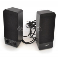 Genius SP-S110 Multimedia Stereo Speakers, hangfal szett, eredeti dobozában, működik.+Microsoft Wireless Notbook Laser Mouse 6000, használt, eredeti viseltes dobozában.