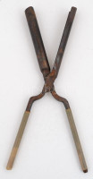 Régi hajsütővas, h: 25,5 cm