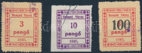 1945 Szeged városi illetékbélyeg sor (6.500)