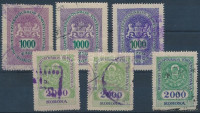 Budapest Székesfőváros 1925 6 klf okirati illetékbélyeg (9.500)