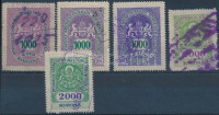Budapest Székesfőváros 1925 5 klf okirati illetékbélyeg (7.500)