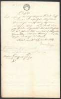 cca 1840-1850 6 klf bélyeg előtti okirat, szignettákkal. Magas katalógus érték.