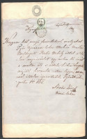 cca 1840-1850 6 klf bélyeg előtti okirat, szignettákkal. Magas katalógus érték.