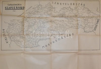 1949 Románia, Ausztria, Szlovákia (Csehszlovákia) térképe. Bp., Offset-nyomda N. V. Hajtások mentén kis szakadásokkal, 3 különféle méretben: 83,5x119,5 cm, 83x119,5 cm, 69,5x100 cm