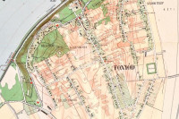 1929 Fonyód térképe, kiadja: M. Kir. Állami Térképészet, 1:10 000, 44×49 cm