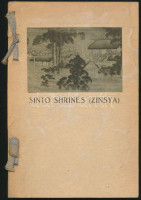 Sinto Shrines (Zinsya.) (Sintó szentélyek.) With a brief explanation of Sinto ceremonies and priesthood. hn.,én., Board of Tourist Industry Japanese Government Railways, 6+66 p. Angol nyelven. Kiadói papírkötés, a borító egyik sarka