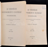 Pokoly József: Az erdélyi református egyház története. I-II. kötet. I. kötet: 1556-1904. II. kötet: 1605-1690. Bp., 1904,(Franklin-ny.), VII+304+296+2 p. Kiadói javított gerincű papírkötés, kissé foltos borítóval, az I. kötetből