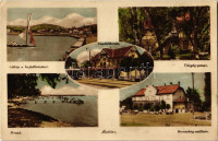 Alsóörs, vasútállomás, hajóállomás, Telegdy penzió, Baracskay szálloda, strand