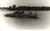 1958 Ároktő, Tiszai komp. photo (EK)
