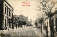 1910 Balassagyarmat, Kossuth Lajos utca, Fábián testvérek üzlete (vágott / cut)