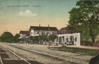 Balatonszentgyörgy, Vasútállomás, vendéglő / Bahnhof / railway station  (Rb)