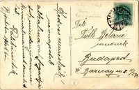 1940 Budapest XV. Rákospalota, Halász Pál borbély terme, úri és hölgy fodrász üzlete. Hátoldalon Halász Bál saját kezű levelével. Baksay utca és Rákos út sarok. photo (EB)