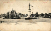 1908 Gödöllő, Erzsébet királyné szobra. Divald Károly 1908-1908.