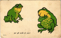 Per gli occhi al core! / Frogs. Serie 'Animali Amorosi' Edit. G. Z. V. ls: Boschini (EB)