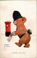 1931 Excuse this P.C. Valentine's 'Lawson Wood' Postcards 1537. s: Lawson Wood (EK)
