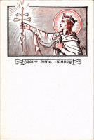 Szent Imre herceg. Pro-Domo Szövetség kiadása / Hungarian scout art postcard