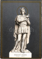 Szent Imre. Izabella főhercegné ajándéka. Kisfaludi Strobl szobrász / Hungarian scout art postcard