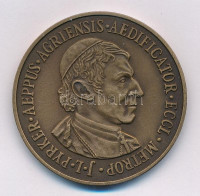 Bognár György (1944-) 1987. '150 éves az Egri Főszékesegyház 1837-1987 / J.L. PYRKER AEPPUS AGRIENSIS AEDIFICATOR ECCL METROP' kétoldalas Br emlékérem (42,5mm) T:1-