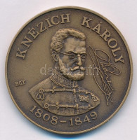 Bognár György (1944-) 1988. 'MÉE Gyöngyösi Csoport - Aradi Vértanúk / Knézich Károly' Br emlékérem (42,5 mm) T:1 Adamo GS6
