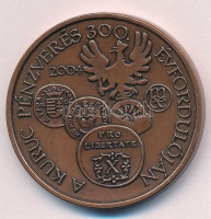 Fűz Veronika (1951-) 2004. 'MÉE Sátoraljaújhely - 34. Vándorgyűlés / A kuruc pénzverés 300. évfordulóján' Br emlékérem (42,5mm) T:1Adamo SU3